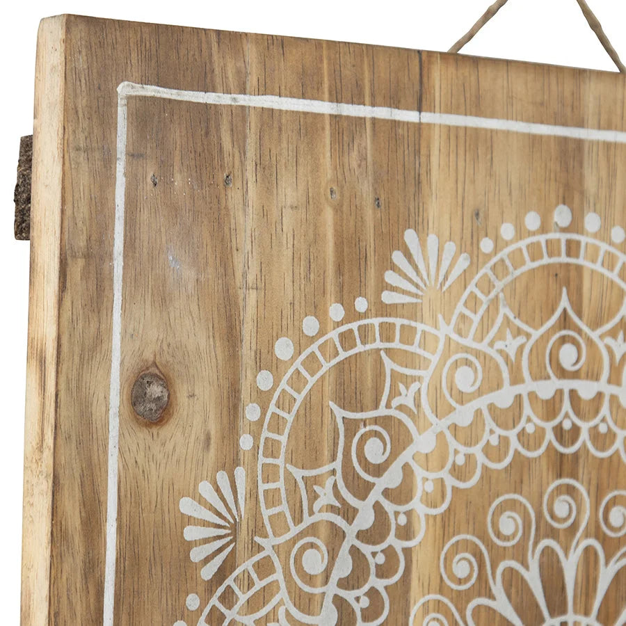 Handcrafted Intricate Mandala Wall Art 30x30cm - Home &