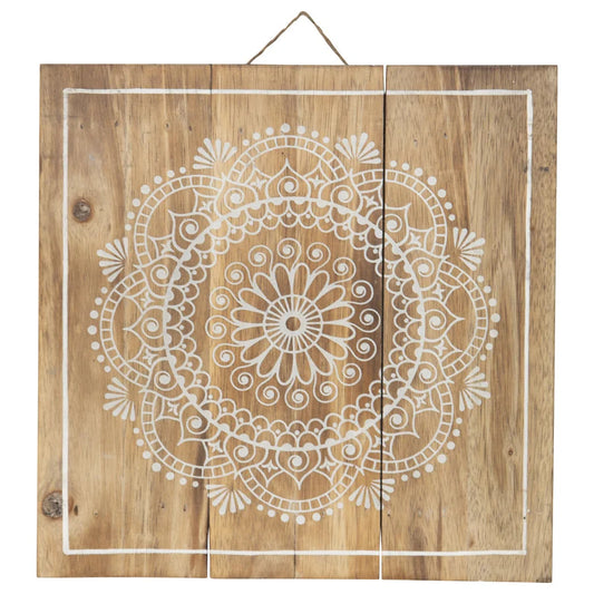 Handcrafted Intricate Mandala Wall Art 30x30cm - Home &