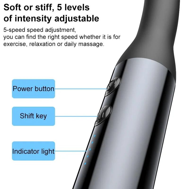 Handheld Electric Massager - Yesido Mg07 - Black - Health &
