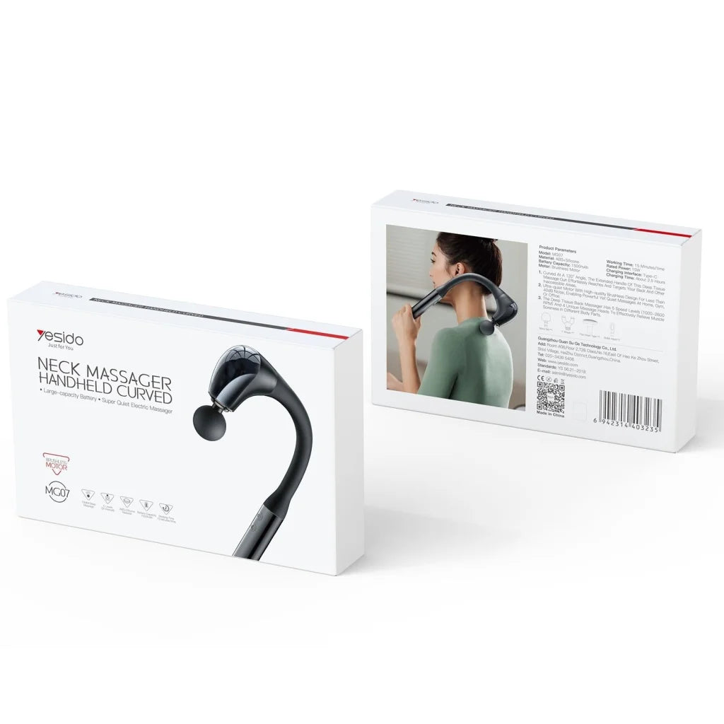Handheld Electric Massager - Yesido Mg07 - Black - Health &