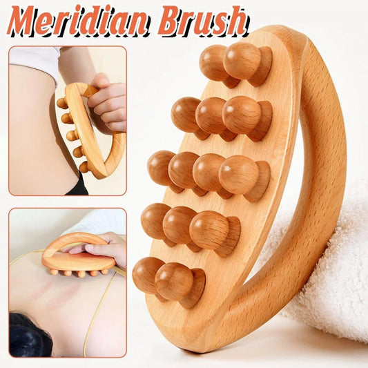 Handheld Massage Brush Whole Body Meridian Scraping Stick
