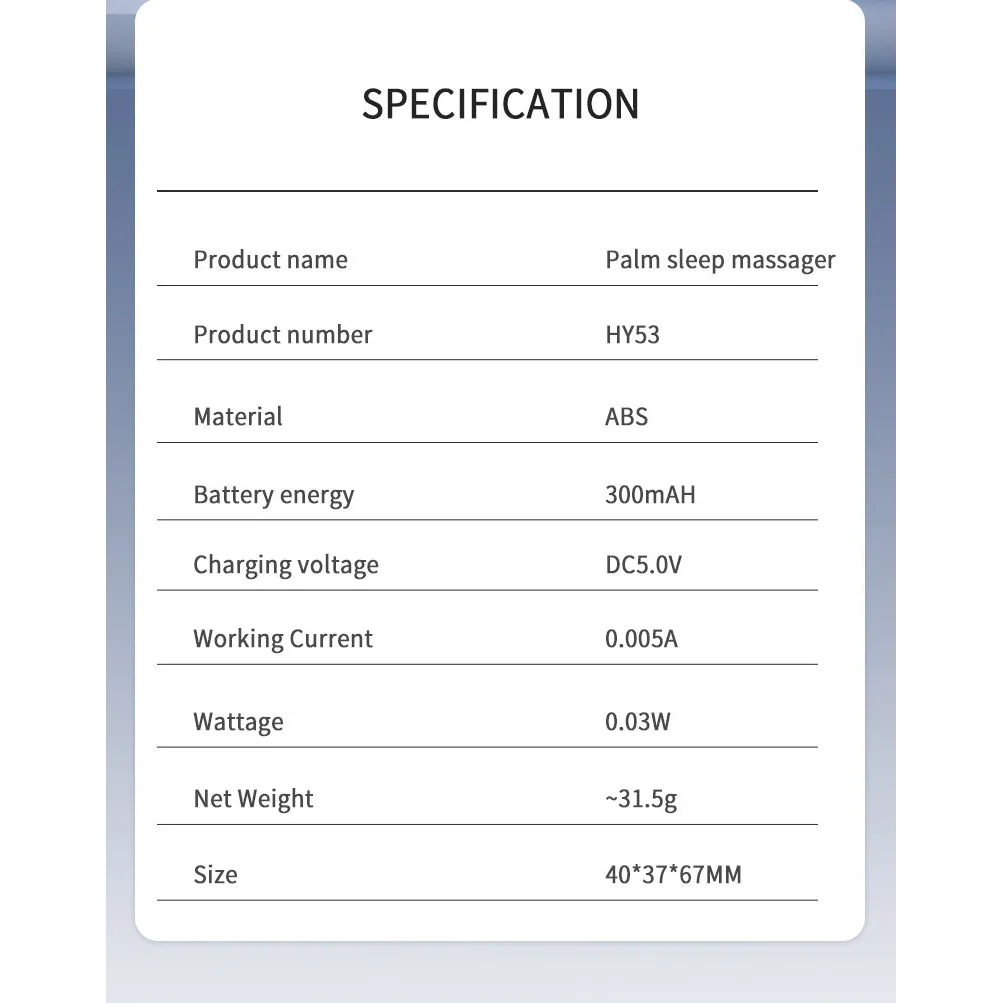 Handheld Microcurrent Sleep Aid Device - USB Rechargeable