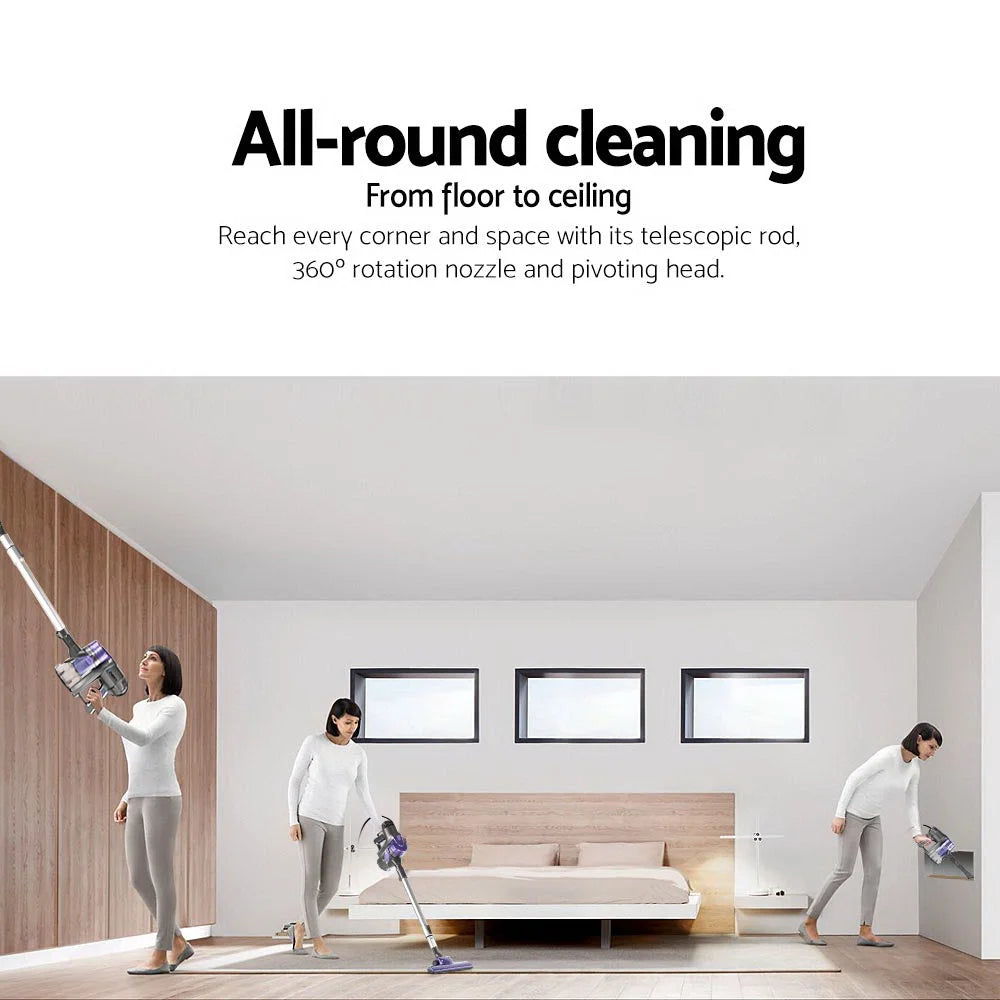 Handheld Vacuum Cleaner Bagless, Purple/Silver