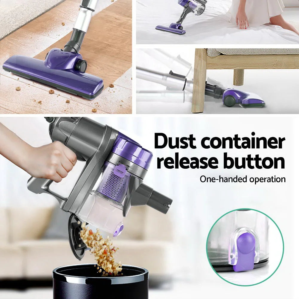 Handheld Vacuum Cleaner Bagless, Purple/Silver