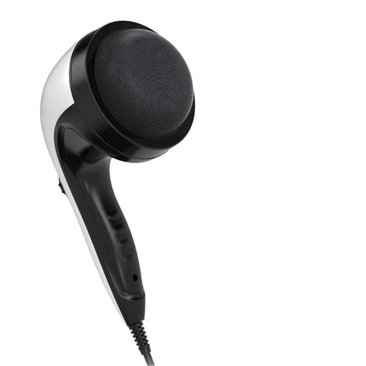 Handheld Vibration Massager Black - 4 Interchangeable Heads