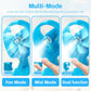 Handhold Battery Powered Personal Water Spray Fan-Blue/Pink