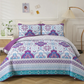 Handsome Quilted Bedspread & Pillowcases Set - Strong
