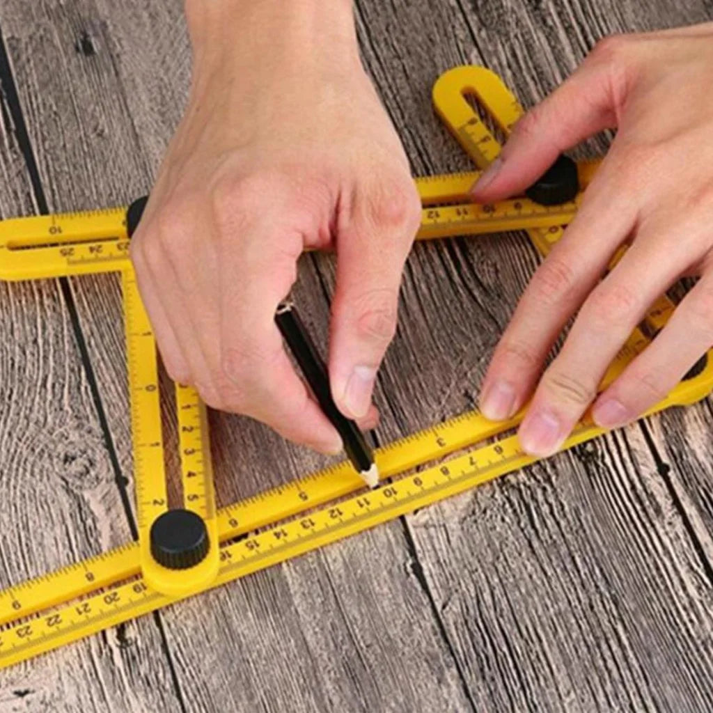 Handy Four-sided Angle Measuring Ruler for Diy Projects