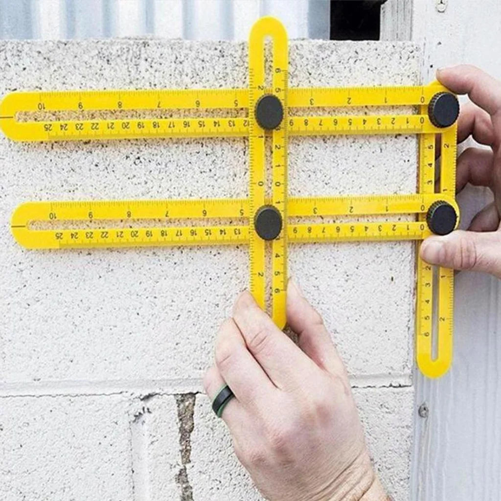 Handy Four-sided Angle Measuring Ruler for Diy Projects