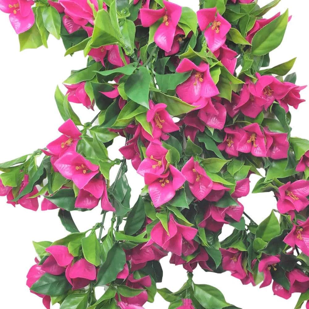 Hanging Artificial Bougainvillea Plant (Pink / Lilac) UV
