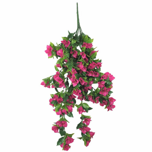 Hanging Artificial Bougainvillea Plant (Pink / Lilac) UV