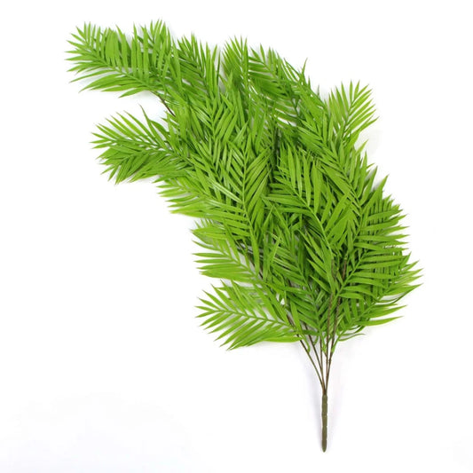 Hanging Bamboo Leaf Fern Fresh Green UV Resistant - 80cm