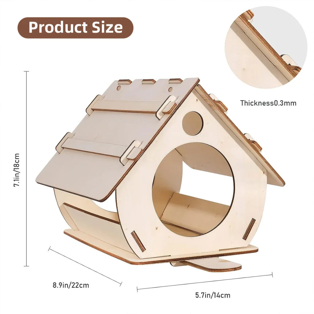 Hanging Bird House Nest Feeder Outdoor Garden Cage Shelter