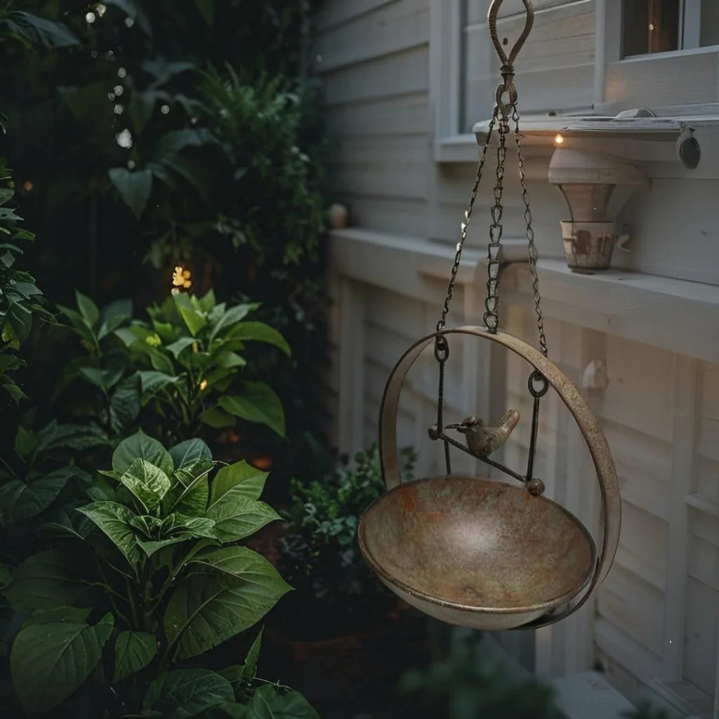 Hanging Birdfeeder w Bird on Swing 48cm - Pet Care > Bird >