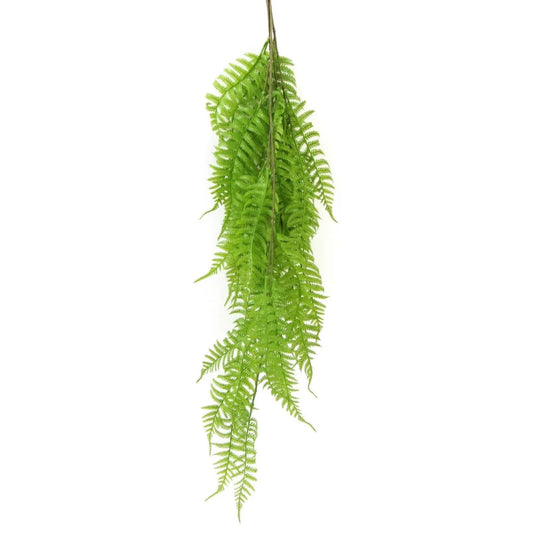 Hanging Boston Fern Fresh Green UV Resistant - 80cm - New