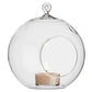 Hanging Clear Glass Ball Tealight Candle Holder Set of 4