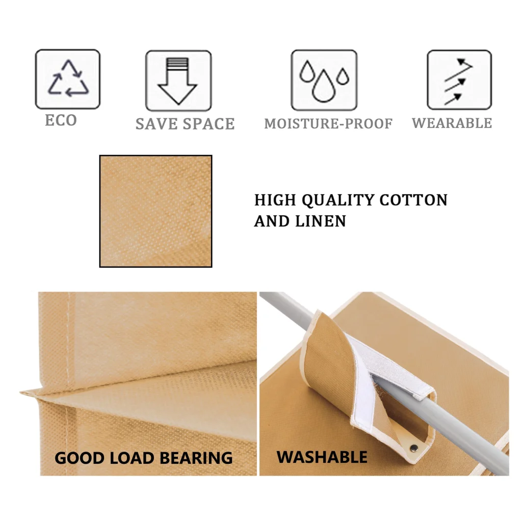 Hanging Closet Organizer 5-Tier Shelf Storage - 3 Pack