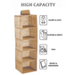 Hanging Closet Organizer 5-Tier Shelf Storage - 3 Pack