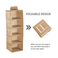 Hanging Closet Organizer 5-Tier Shelf Storage - 3 Pack