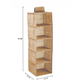 Hanging Closet Organizer 5-Tier Shelf Storage - 3 Pack