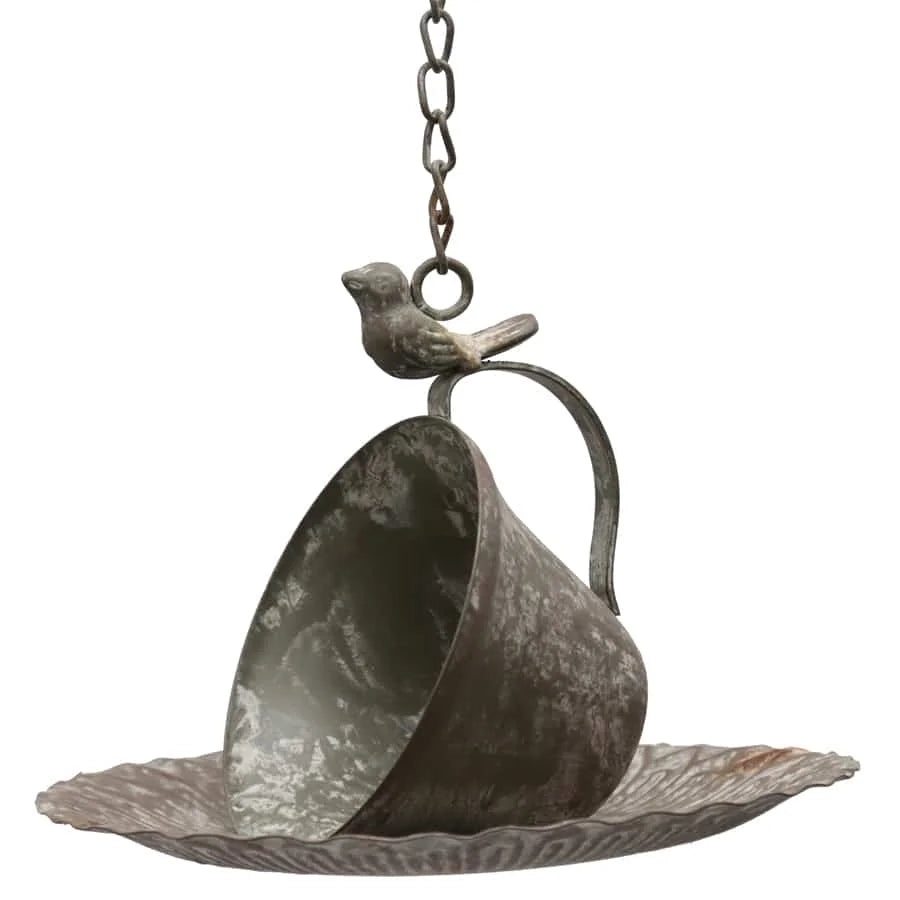 Hanging Cup Saucer Bird Feeder 57cm - Home & Garden > DIY >
