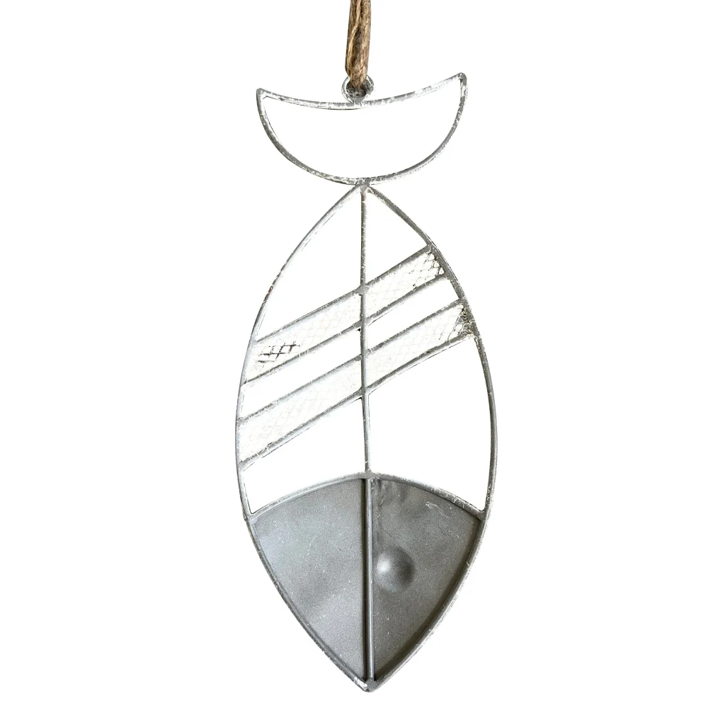 Hanging Fish Wall Decor W Rope 38cm - Home & Garden >