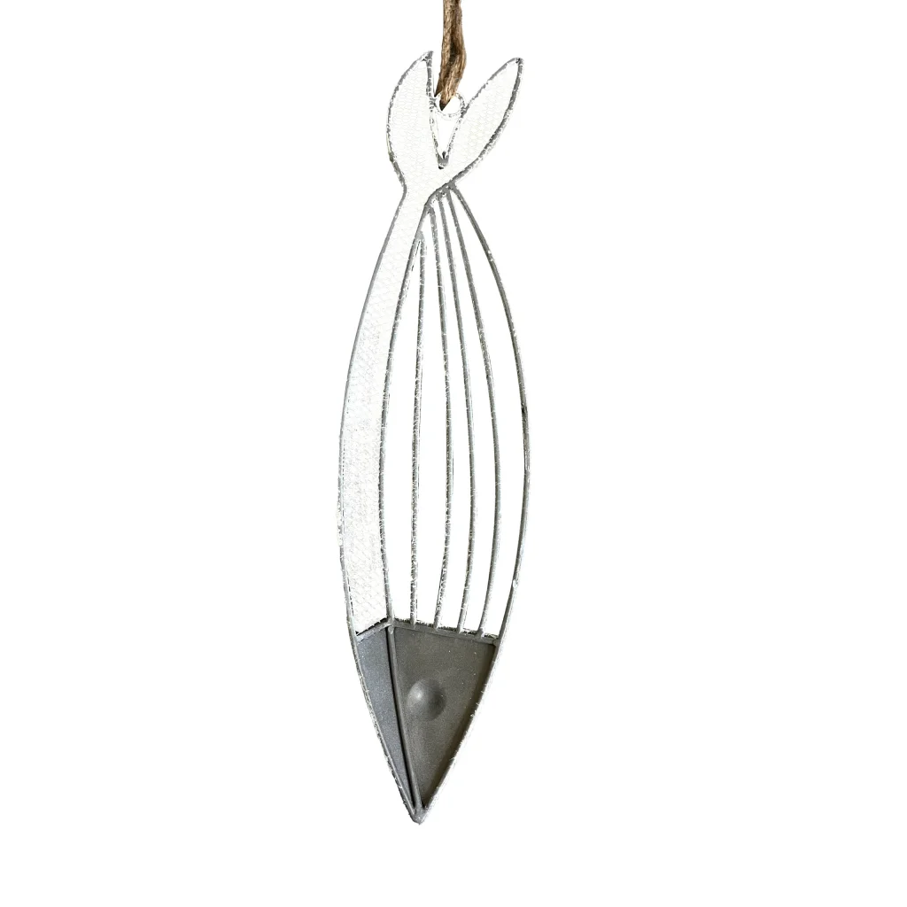 Hanging Fish Wall Decor W Rope 52cm - Home & Garden >