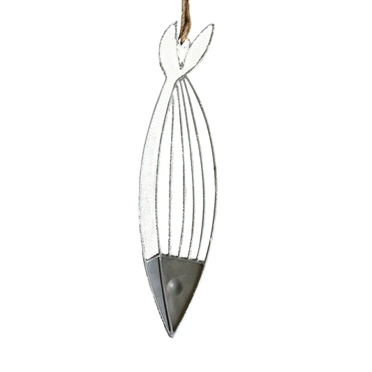 Hanging Fish Wall Decor W Rope 52cm - Home & Garden >