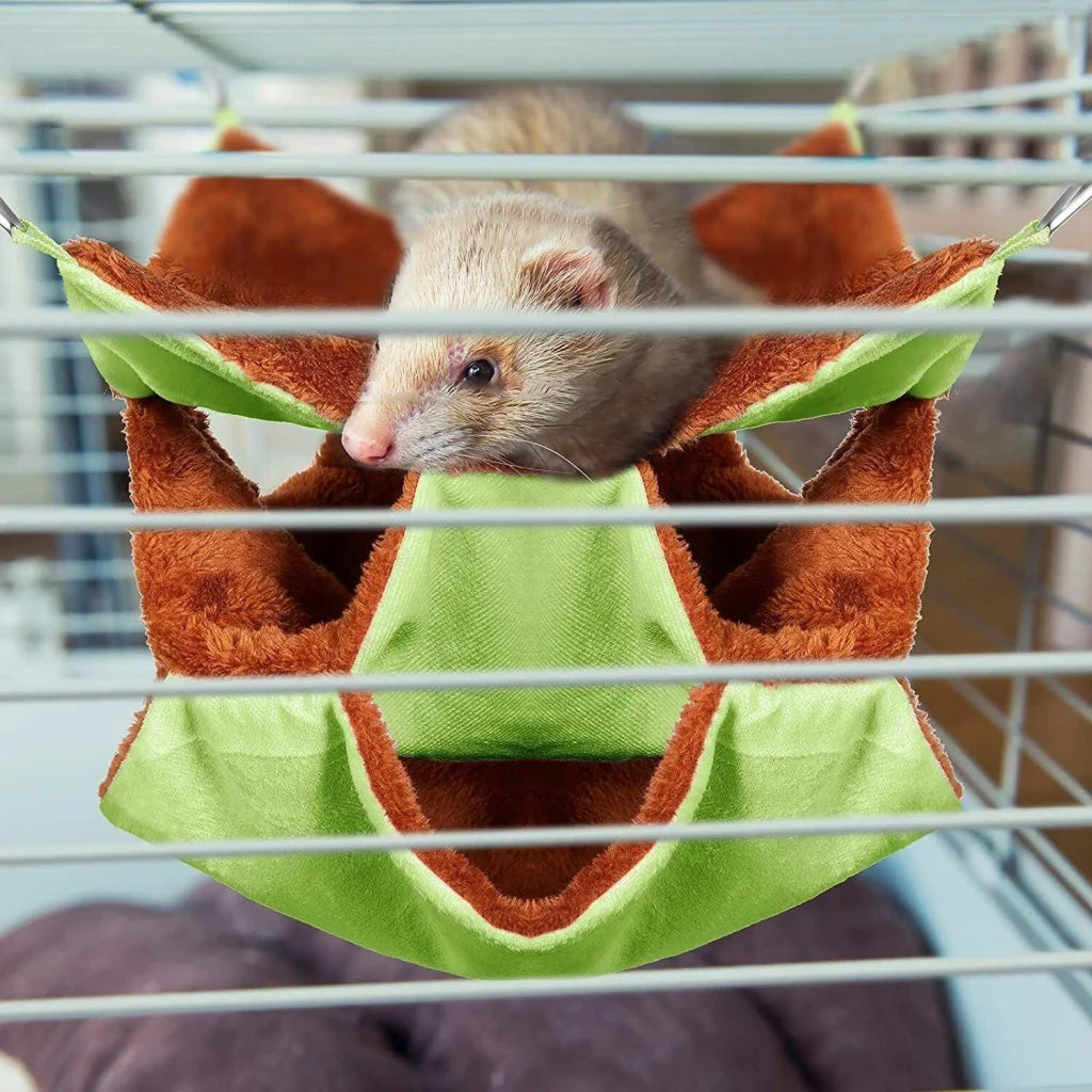 Hanging Hammock Nest Bed for Hamster Guinea Pig Ferret Rat