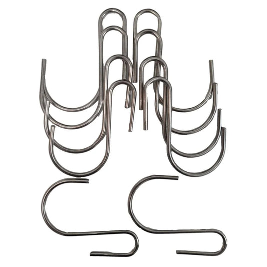 Hanging Hooks Stainless Steel 9cm x 7cm - 50 Pieces - New