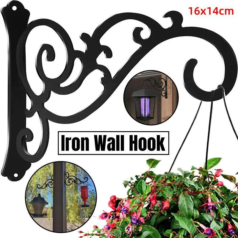 Hanging Plant Holder Iron Hooks Outdoor Planter Hanger