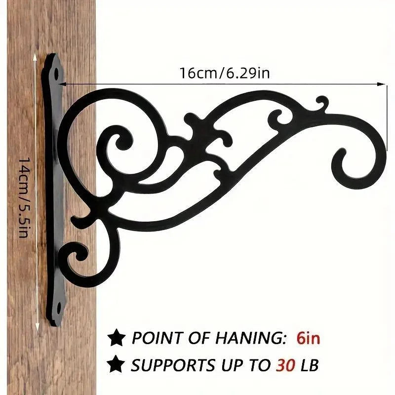 Hanging Plant Holder Iron Hooks Outdoor Planter Hanger