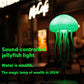 Hanging Style Jellyfish Shaped Night Light - 1000mAh
