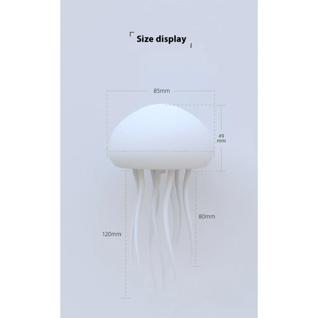 Hanging Style Jellyfish Shaped Night Light - 1000mAh