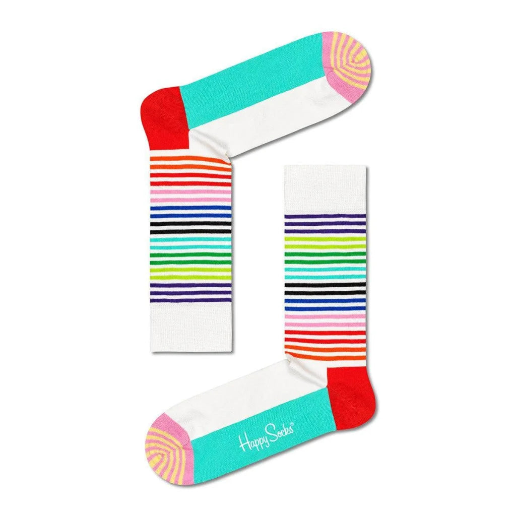 Happy Socks adult Half Stripe Sock Mint Blue Size 36-39-1973194222429409280