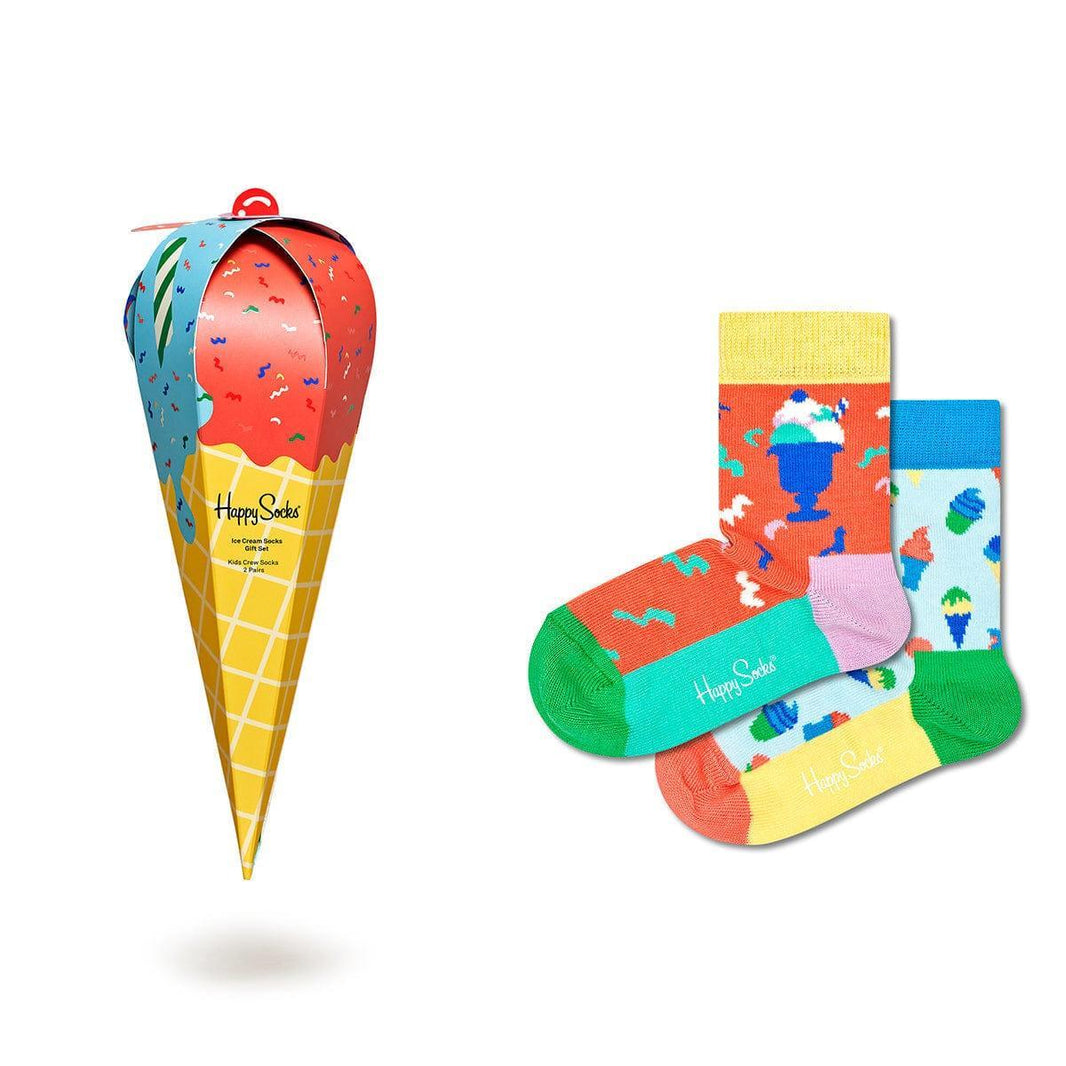 Happy Socks Kids Sock Ice Cream Gift - 2-Pack - 2-3Yrs