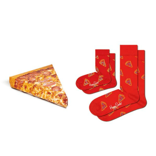 Happy Socks Pizza Socks Mini & Me 2 Pack 41/0-12M
