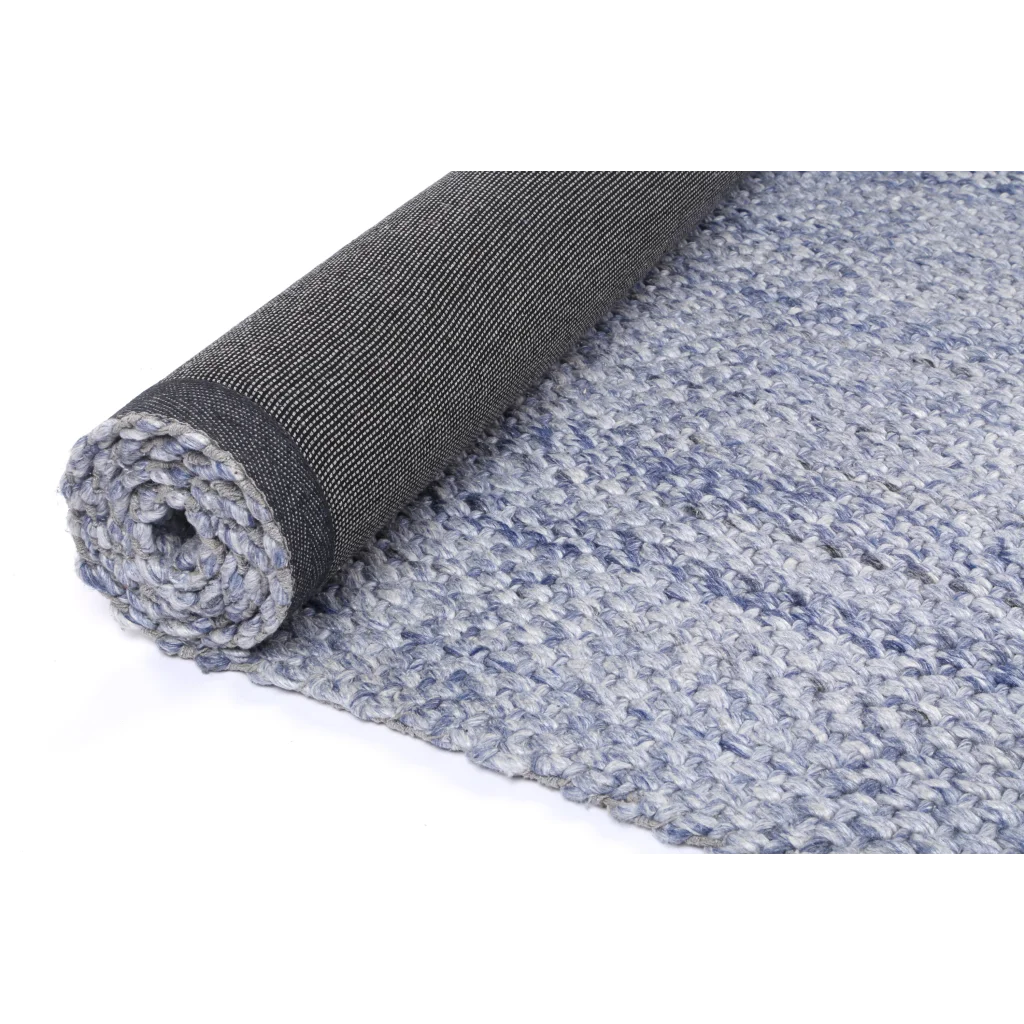 Harlow Chignon Blue Wool Blend Rug - 160x230 - Home & Garden