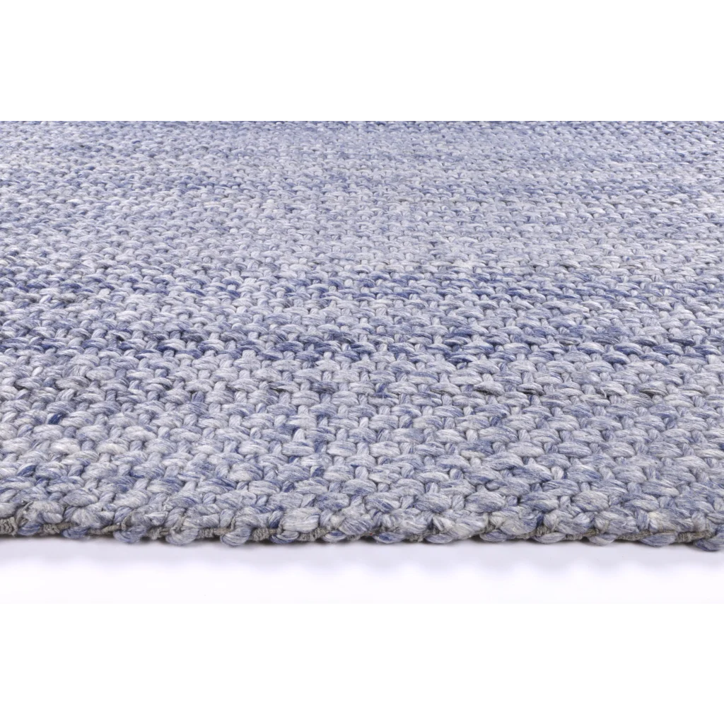 Harlow Chignon Blue Wool Blend Rug - 160x230 - Home & Garden