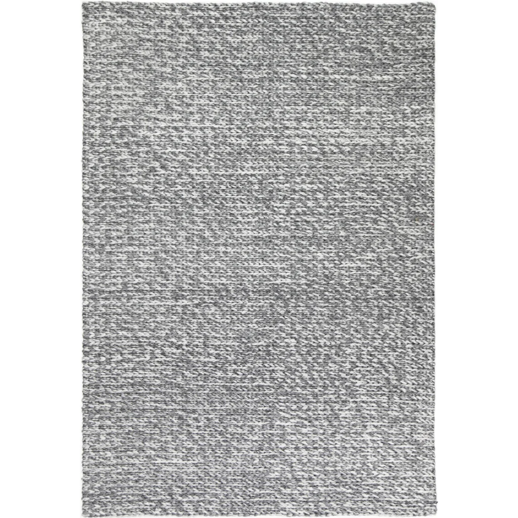 Harlow Cue Charcoal Wool Blend Rug - 240x330 - Home & Garden