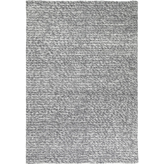 Harlow Cue Charcoal Wool Blend Rug - 240x330 - Home & Garden
