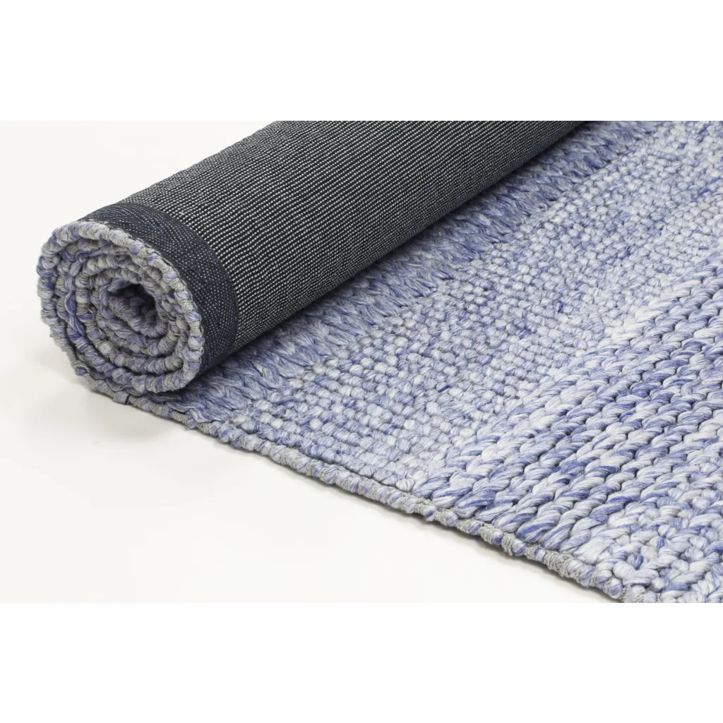 Harlow Grace Blue Wool Blend Rug - 200x290 - Home & Garden