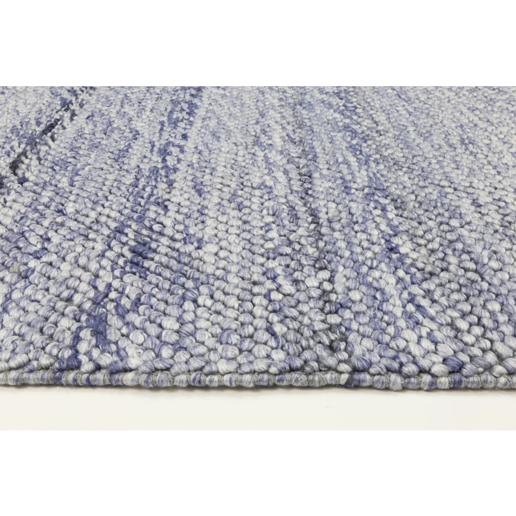 Harlow Loopy Blue Wool Blend Rug - 160x230 - Home & Garden
