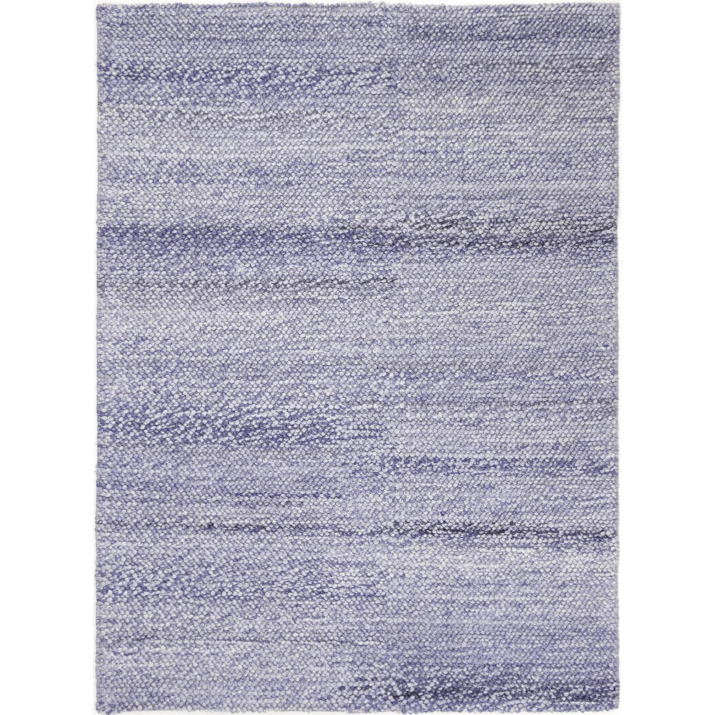 Harlow Loopy Blue Wool Blend Rug - 240x330 - Home & Garden