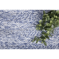 Harlow Ringlets Blue Wool Blend Rug - 160x230 - Home &