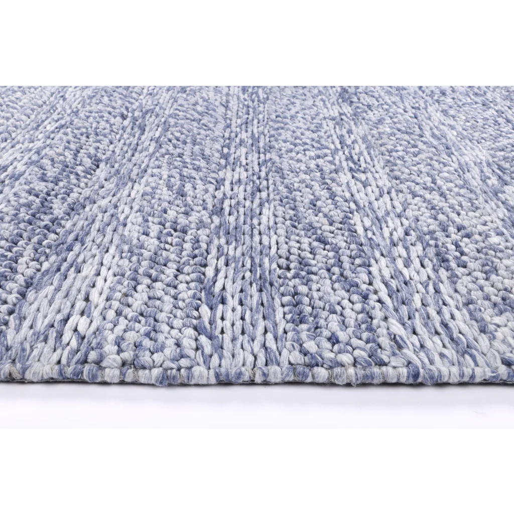 Harlow Ringlets Blue Wool Blend Rug - 160x230 - Home &