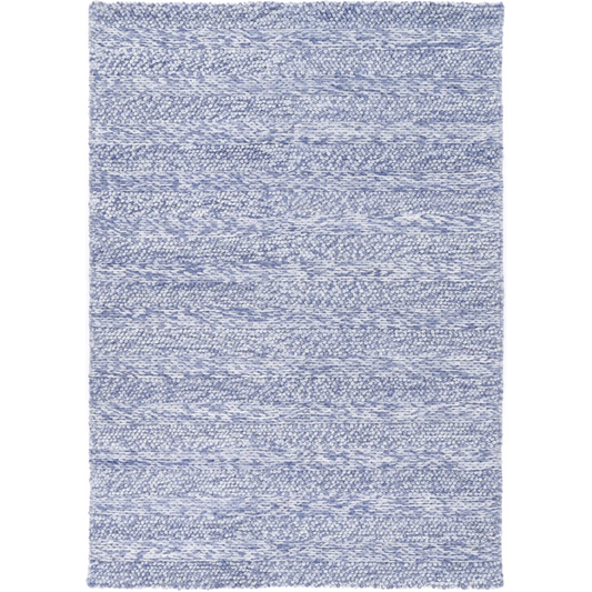 Harlow Ringlets Blue Wool Blend Rug - 200x290 - Home &