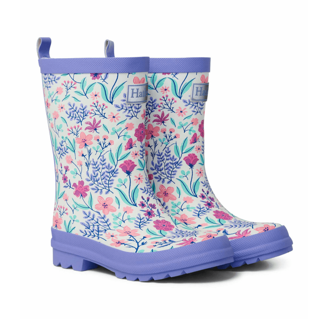 HATLEY Matte Kids Rain Boots | Wild Flowers size 4