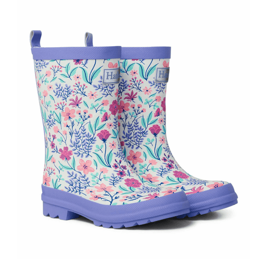 HATLEY Matte Kids Rain Boots | Wild Flowers size 4