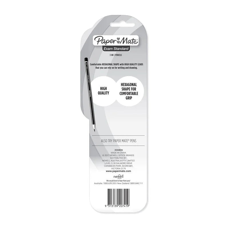 HB Woodcase Pencils PAPER MATE - Pack of 3 Box of 12